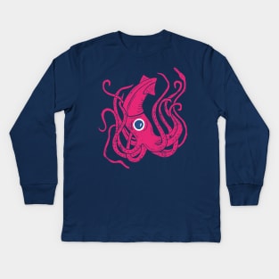 Giant Squid Kids Long Sleeve T-Shirt
